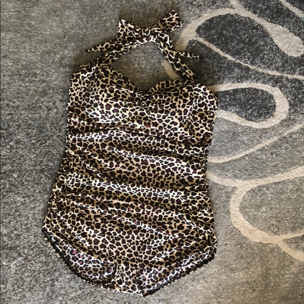 ModCloth leopard swimsuit